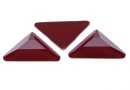 Swarovski, triangle gamma cabochon, dark red, 10mm - x1