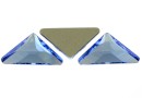 Swarovski, triangle gamma cabochon, light sapphire, 10mm - x1