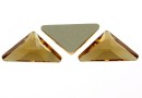 Swarovski, triangle gamma cabochon, light colorado topaz, 10mm - x1