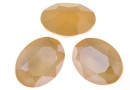 Swarovski, rivoli cabochon, oval, ivory cream, 18x13mm - x1