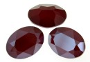 Swarovski, rivoli cabochon, oval, dark red, 18x13mm - x1