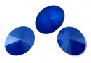 Swarovski, oval fancy, royal blue, 14x10.5mm - x2