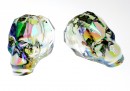 Swarovski, skull bead, paradise shine, 15x13mm - x1