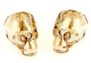 Swarovski, skull bead, golden shadow, 19x21mm - x1