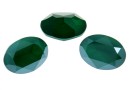 Swarovski, rivoli cabochon, oval, royal green, 14x10mm - x1