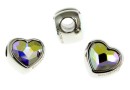 Swarovski, becharmed heart, aurora borealis, 14mm - x1