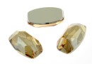 Swarovski, Organic cabochon, golden shadow CALv, 10x6mm - x1