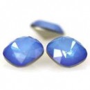 Swarovski, square fancy, white opal sky blue, 10mm - x1