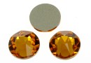 Swarovski, SS30 cabochon, topaz, 6mm - x4