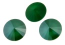 Swarovski, rivoli, royal green, 14mm - x1