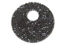 Swarovski, fine rocks pendant, black jet, 40mm - x1