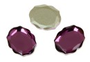 Swarovski, baroque mirror cabochon, amethyst, 10mm - x1