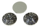 Swarovski, Concise cabochon, black patina, 11mm - x2