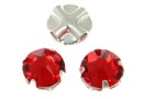 Swarovski, rose montees, light siam, 4mm - x20