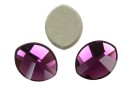 Swarovski, leaf cabochon, amethyst, 10x8mm - x1