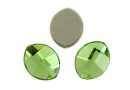 Swarovski, leaf cabochon, peridot, 10x8mm - x1