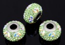 Swarovski becharmed, peridot, 15mm - x1