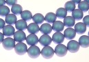 Swarovski pearls, iridescent light blue, 4mm - x100
