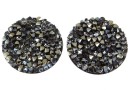 Swarovski, fine rocks cabochon, golden shadow metallic  gold, 19.5mm - x1