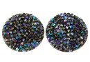 Swarovski, fine rocks cabochon, black paradise shine, 19.5mm - x1