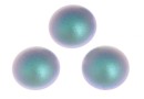 Swarovski, crystal pearl cabochon, iridescent light blue, 6mm - x2