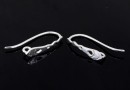 Earring findings, 925 silver, 22mm - x1pair