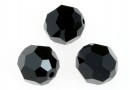 Swarovski, faceted round bead, jet, 20mm - x1