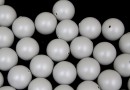 Swarovski one hole pearls, pastel grey, 8mm - x2