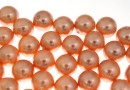 Swarovski one hole pearls, rose peach, 8mm - x2