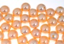 Swarovski one hole pearls, peach, 8mm - x2