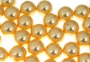 Swarovski one hole pearls, gold, 10mm - x2