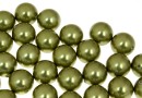 Swarovski one hole pearls, light green, 4mm - x4