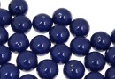 Swarovski one hole pearls, dark lapis pearl, 8mm - x2