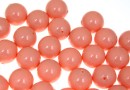 Swarovski one hole pearls, pink coral pearl, 8mm - x2