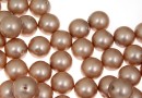 Swarovski one hole pearls, powder almond, 4mm - x4