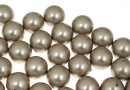 Swarovski one hole pearls, platinum, 6mm - x4