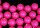 Swarovski one hole pearls, neon pink, 12mm - x2