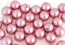 Swarovski one hole pearls, powder rose, 6mm - x4