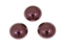 Swarovski, crystal pearl cabochon, burgundy, 6mm - x2