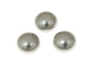 Swarovski, crystal pearl cabochon, light grey, 6mm - x2