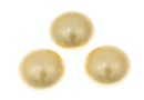 Swarovski, crystal pearl cabochon, light gold, 8mm - x2