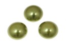 Swarovski, crystal pearl cabochon, light green, 10mm - x2