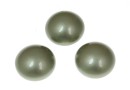 Swarovski, crystal pearl cabochon, powder green, 8mm - x2