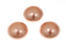 Swarovski, crystal pearl cabochon, rose peach, 10mm - x2