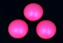 Swarovski, crystal pearl cabochon, neon pink, 6mm - x2