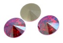 Swarovski, rivoli, light siam shimmer, 12mm - x2