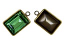 Swarovski bronze pendant base 4527, 14x10mm - x1