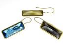 Swarovski bronze earrings base4547, 24x8mm - x1pair