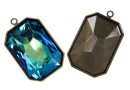 Swarovski bronze pendant base 4627, 27x18.5mm - x1