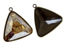 Swarovski bronze pendant base 4727, 23x23mm - x1